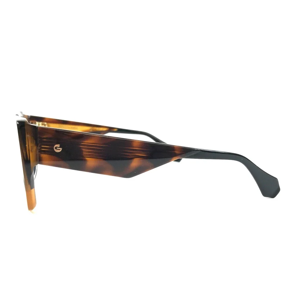 Gigi Studios Sunglasses LUCE GVS003A/02 Tortoise Yellow Frames w/ Gradient Brown